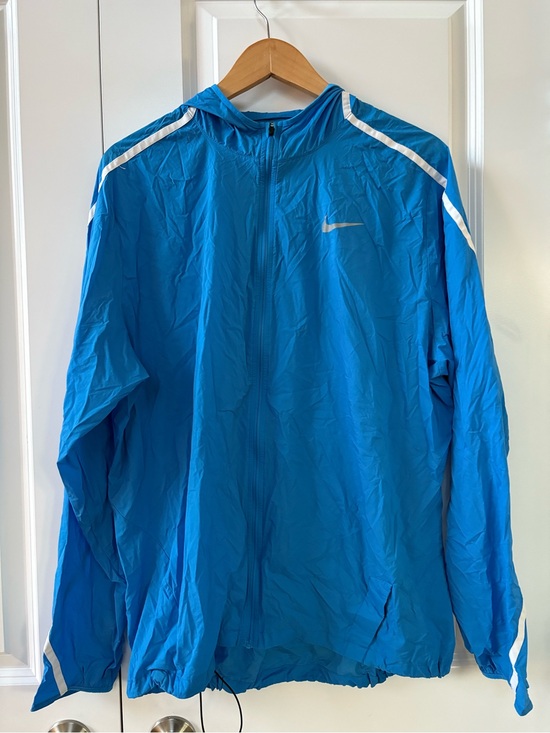 Nike Other - Nike Men’s Hooded Windbreaker Running Lightweight Jacket Blue XL